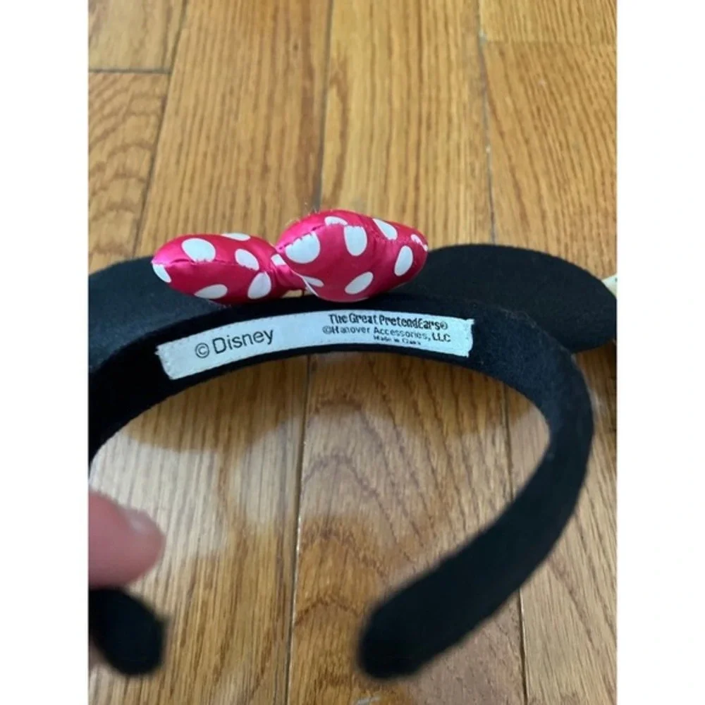 Bundle 2 girls Halloween head bands Minnie Mouse Disney leopard dress up play‎